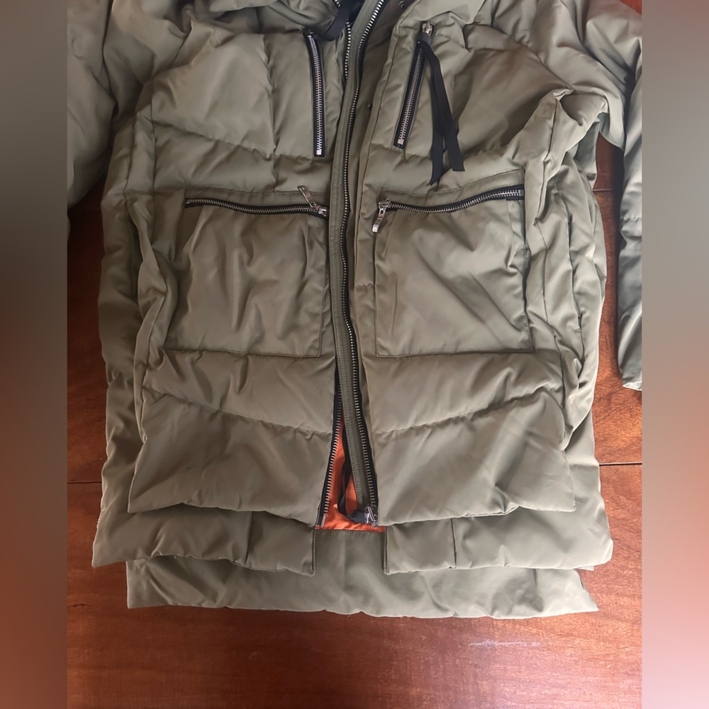Orolay Women’s Thickened Olive Green Down Oversized Puffer Jacket Winter Warm - Picture 4 of 15